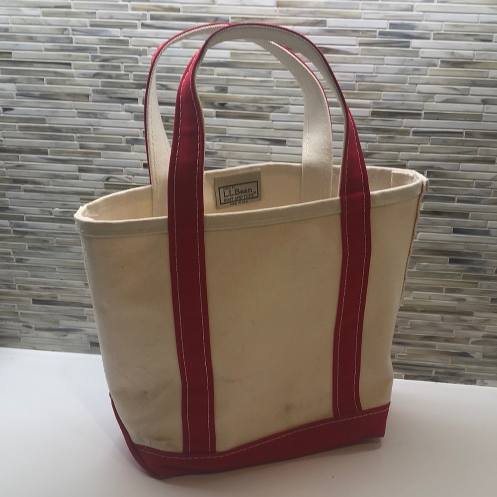 LL Bean small canvas tote